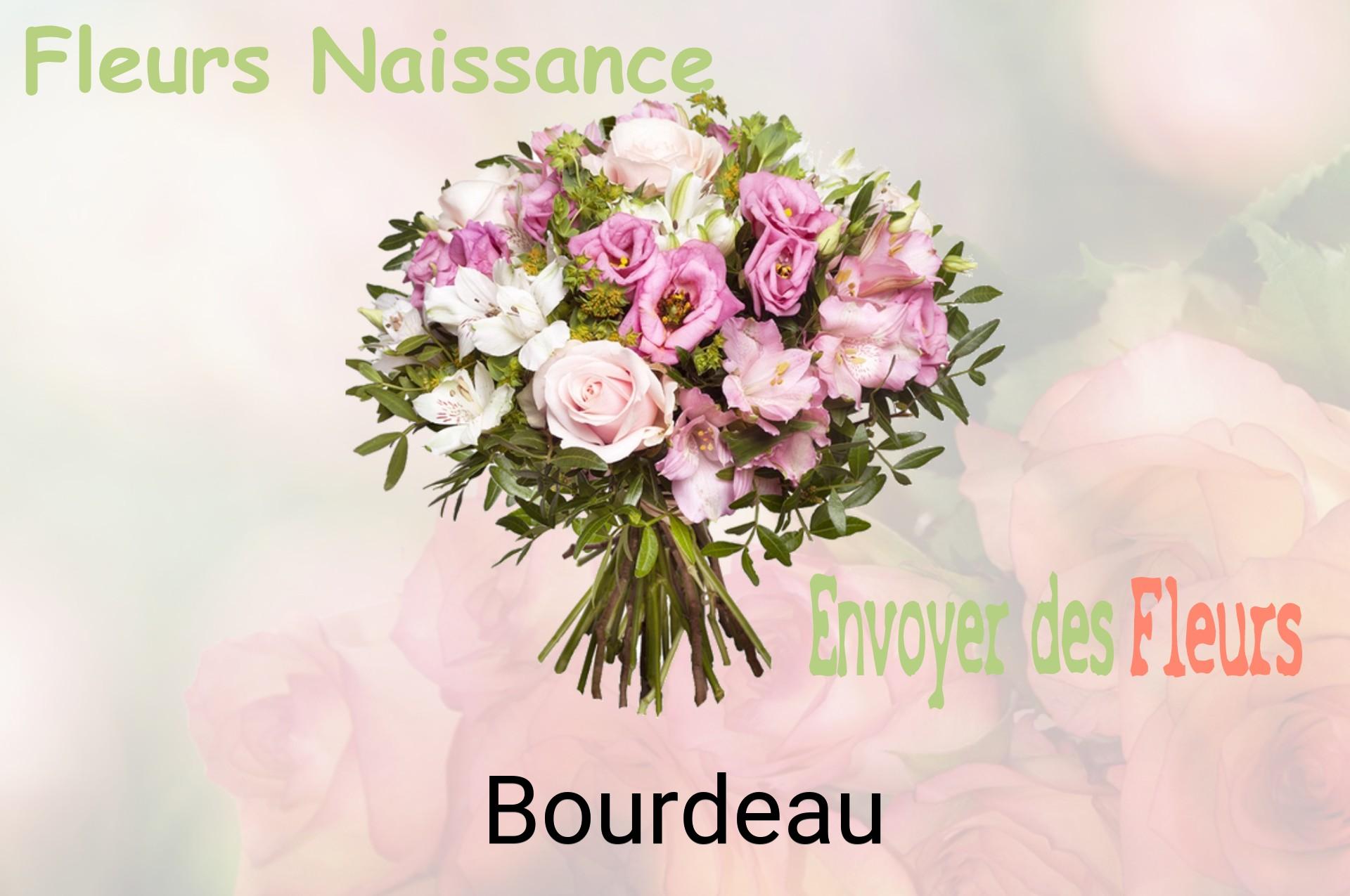 Bouquet de fleurs de naissance livré à Bourdeau